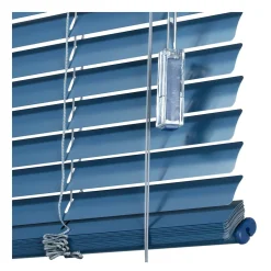 Store Vénitien Aluminium 25mm Bleu 100 X 250cm , Viewtex
