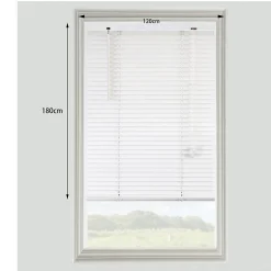 Store vénitien bois blanc l.120 x H.180 cm GoodHome Cana