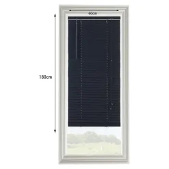 Store vénitien bois Cana noir l.60 x H.180cm Goodhome