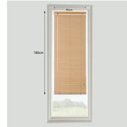 Store vénitien bois clair l.45 x H.180 cm Goodhome Cana