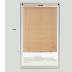 Store vénitien bois clair l.120 x H.180 cm GoodHome Cana
