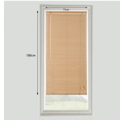 Store vénitien bois clair l.75 x H.180 cm GoodHome Cana