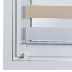 Stores enrouleurs motorisés screen premium, tissu technique, moteur, télécommande, Beige 140x250 cm