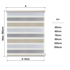 Stores enrouleurs motorisés screen premium, tissu technique, moteur, télécommande, Beige 140x250 cm