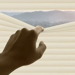Stores Vénitiens en Vinyle avec Cordon Autobloquant, Beige 105x160