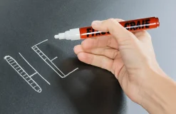 Stylo craie liquide fixolid craie blanc Ariane