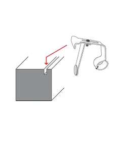 Support Barre à Rideaux Sans Perçage - Coffre Volet Roulant - Tringle diamètre 25-28 mm