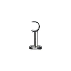 Support court pour barre à rideau GoodHome 28 mm Olympe gris