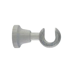 Support court pour barre à rideau GoodHome 28 mm Chalki blanc