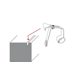 Support de barre à rideau blanc diamètre 20 pour coffre sans perçage - Blanc