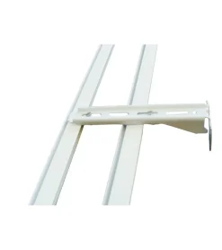 Support de Fixation Murale Double Rail - Équerre Acier L. 16 cm