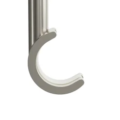 Support double tringle à rideau à percer Athens métal gris chromé Ø19mm GoodHome