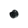 Support encastré pour barre à rideau GoodHome 19 mm Araxos noir