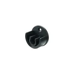 Support encastré pour barre à rideau GoodHome 19 mm Araxos noir