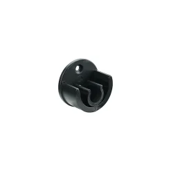 Support encastré pour barre à rideau GoodHome 19 mm Araxos noir