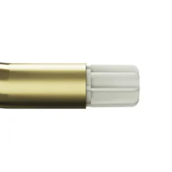 Support extensible coudé tringle à rideau Elasa métal doré Ø19mm GoodHome