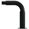 Support extensible coudé tringle à rideau Araxos métal noir Ø28mm GoodHome