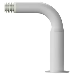 Support extensible coudé tringle à rideau Anafi métal blanc Ø28mm GoodHome