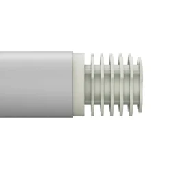 Support extensible coudé tringle à rideau Anafi métal blanc Ø28mm GoodHome