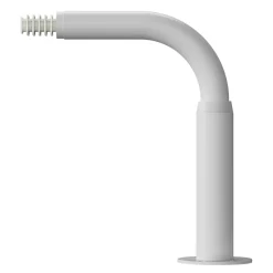 Support extensible coudé tringle à rideau Anafi métal blanc Ø19mm GoodHome