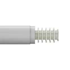 Support extensible coudé tringle à rideau Anafi métal blanc Ø19mm GoodHome
