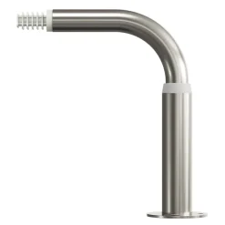 Support extensible coudé tringle à rideau Athens métal gris chromé Ø19mm GoodHome