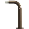 Support extensible coudé tringle à rideau Kozani métal marron Ø19mm GoodHome