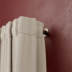 Support extensible coudé tringle à rideau Kozani métal marron Ø19mm GoodHome