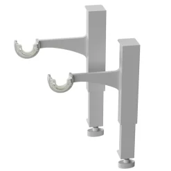 Support extensible sans perçage pour tringle à rideaux Anafi blanc Ø19/28 cm L.17 x l.3,5 x H.14,5 cm GoodHome