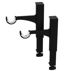 Support extensible sans perçage pour tringle à rideaux Axaros noir Ø19/28 cmL.17 x l.3,5 x H.14,5 cm GoodHome