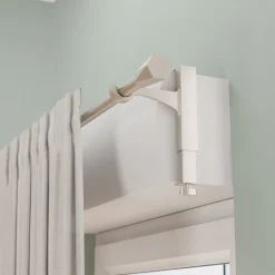 Support extensible sans perçage pour tringle à rideaux Athens gris chromé Ø19/28 cm L.17 x l.3,5 x H.14,5 cm GoodHome