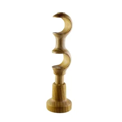 Support long pour barre à rideau double GoodHome 28 mm Symi naturel