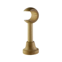 Support long pour barre à rideau GoodHome 28 mm Symi naturel