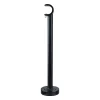 Support long pour barre à rideau GoodHome 19 mm Araxos noir