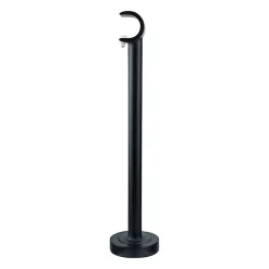 Support long pour barre à rideau GoodHome 19 mm Araxos noir