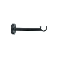 Support moyen pour barre à rideau 19 mm Araxos GoodHome noir