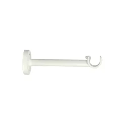 Support moyen pour barre à rideau GoodHome 19 mm Anafi blanc