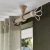 Support oeil tringle à rideau à percer Symi bois de frêne beige Ø28mm GoodHome