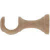 Support ouvert tringle à rideau bois de hêtre chêne Ø28mm Mobois