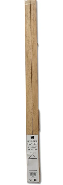 Support pour affiche suspendue effet bois l.60 Ariane
