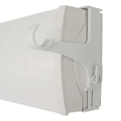 Support sans perçage, Tringle à  rideau, pour Coffre de Volet Roulant, Blanc, Extensible 14 à  24 cm, D.20 à  28 mm