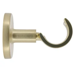 Support tige ouvert tringle à rideau Easy fix métal doré mat Ø20/28mm L.60mm Mobois