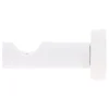 Support tige ouvert tringle à rideau bois de hêtre blanc mat Ø28mm L.80mm Mobois