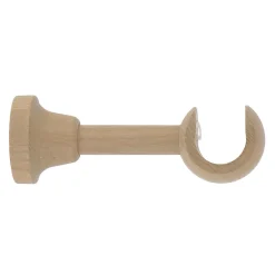 Support tringle à rideau à percer Volos bois de frêne beige Ø28mm GoodHome