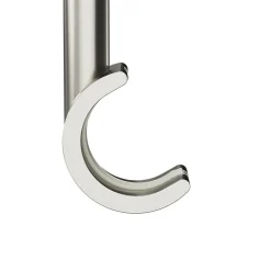 Support tringle à rideau à percer Athens métal gris chromé Ø19mm GoodHome