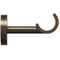 Support tringle à rideau à percer Kozani métal marron Ø19mm GoodHome