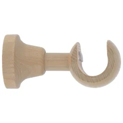 Support tringle à rideau court à percer Chalki bois de frêne beige Ø28mm GoodHome