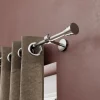 Support tringle à rideau court à percer Athens métal gris chromé Ø19mm GoodHome