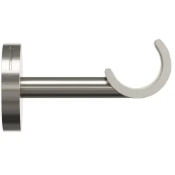 Support tringle à rideau court à percer Athens métal gris chromé Ø19mm GoodHome