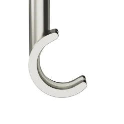 Support tringle à rideau court à percer Athens métal gris chromé Ø19mm GoodHome
